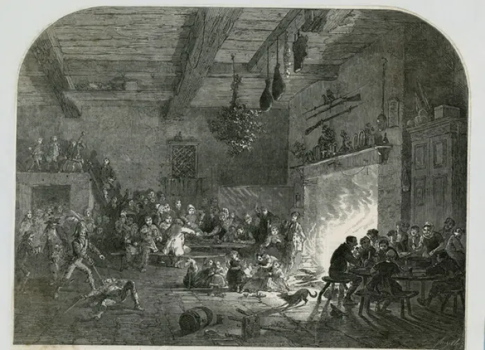 Framed Print : Mummers in Devon