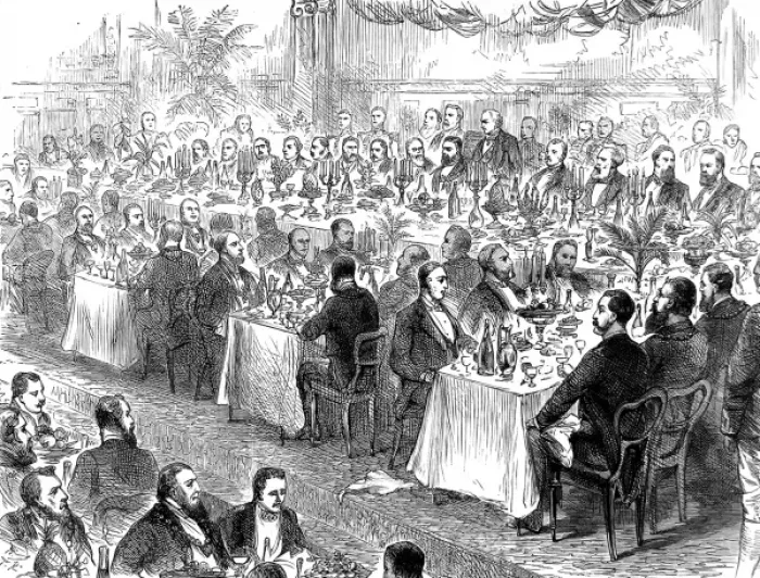 Framed Print : Municipal Corporations Jubilee Banquet, 1885 Framed Print : Municipal Corporations Jubilee Banquet, 1885