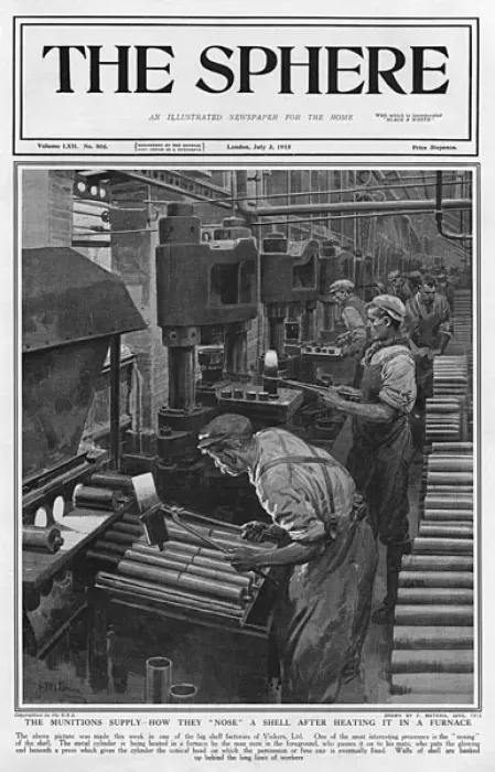 Framed Print : Munitions Factory 1915 Framed Print : Munitions Factory 1915
