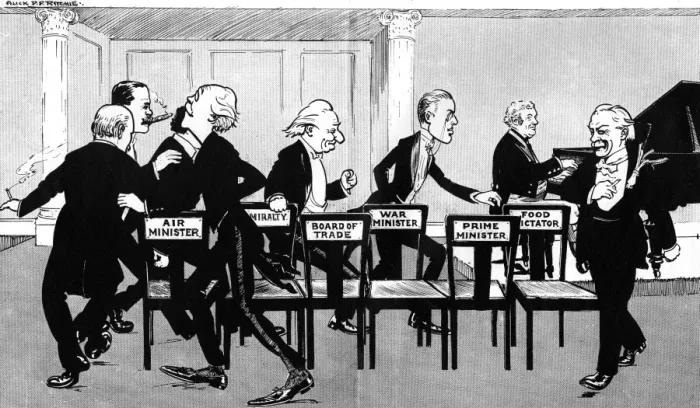 Framed Print : Musical Chairs: A little party at Downing Street