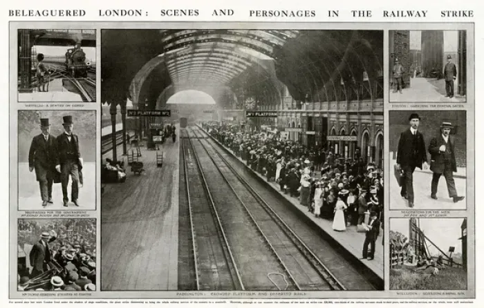 Framed Print : National Railway strike of 1911 Framed Print : National Railway strike of 1911