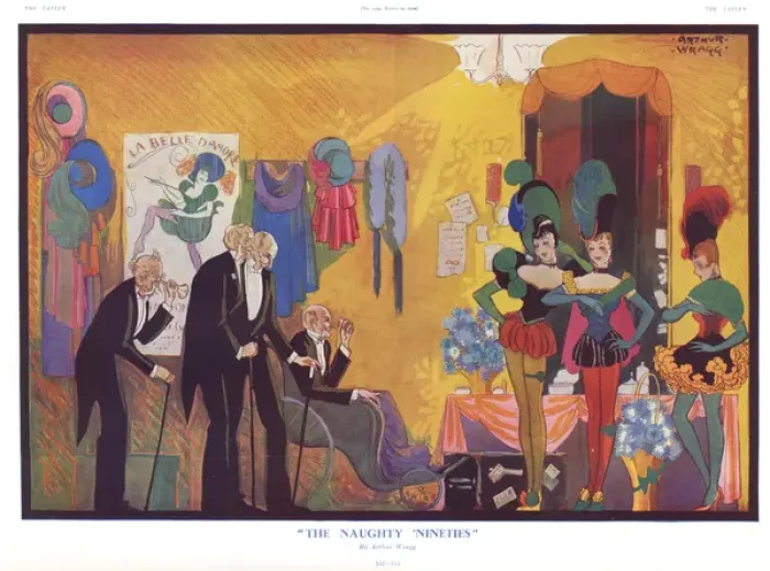 Framed Print : The Naughty Nineties by Arthur Wragg Framed Print : The Naughty Nineties by Arthur Wragg