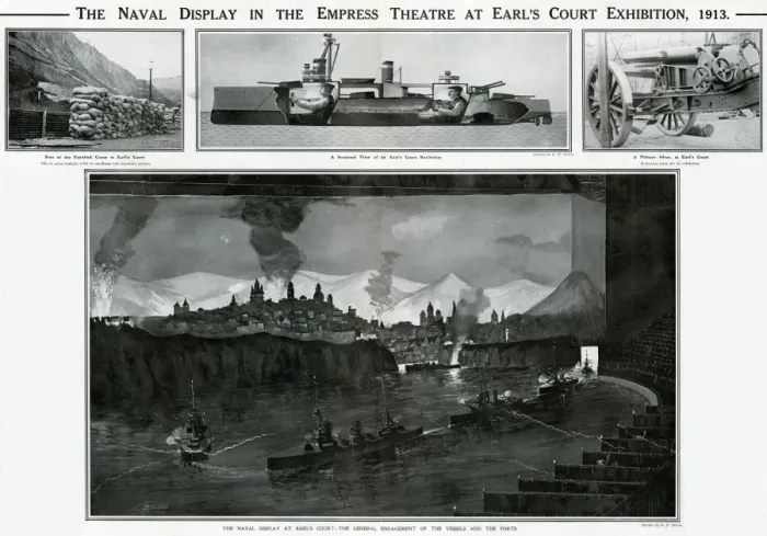 Framed Print : Naval display at Earls Court by G. H. Davis