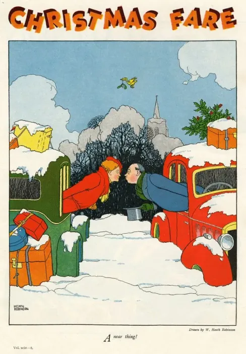 Framed Print : A Near Thing by William Heath Robinson Framed Print : A Near Thing by William Heath Robinson