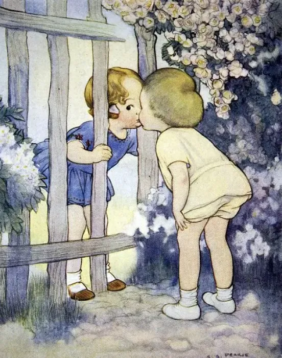 Framed Print : A Neighbourly Kiss Framed Print : A Neighbourly Kiss