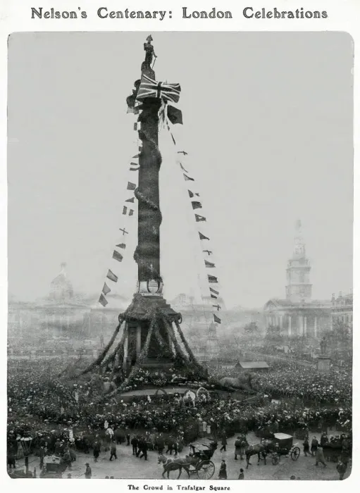 Framed Print : Nelsons Centenary: London Celebrations 1905