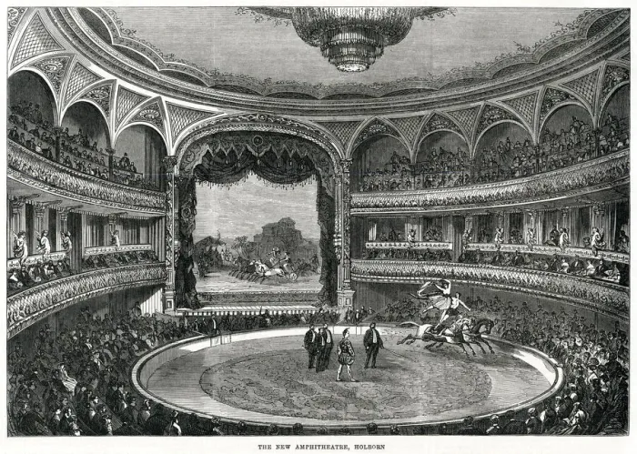 Framed Print : New Amphitheatre in Holborn, London 1867 Framed Print : New Amphitheatre in Holborn, London 1867