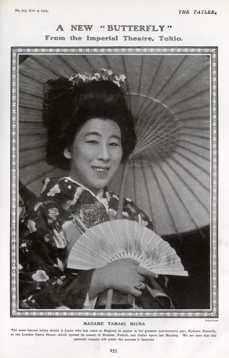 Framed Print : A New Butterfly - Madame Tamaki Miura