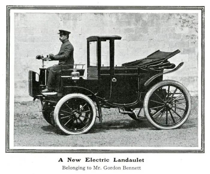 Framed Print : New electric Landaulet motor car 1903 Framed Print : New electric Landaulet motor car 1903