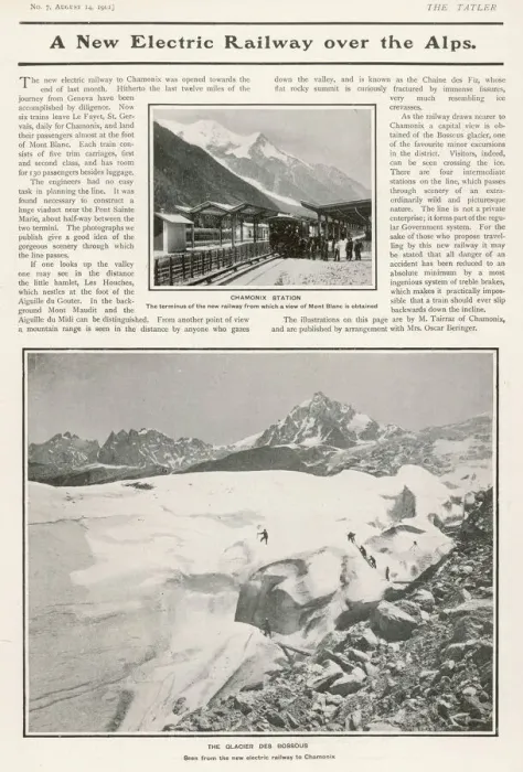 Framed Print : A New Electric Railway over the Alps Framed Print : A New Electric Railway over the Alps