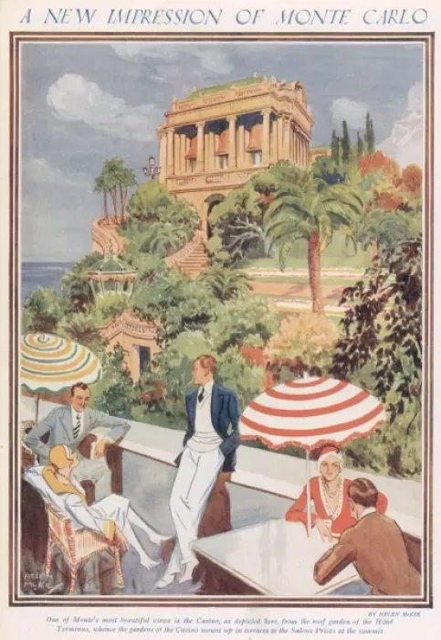 Framed Print : A New Impression Of Monte Carlo By Helen McKie Framed Print : A New Impression Of Monte Carlo By Helen McKie