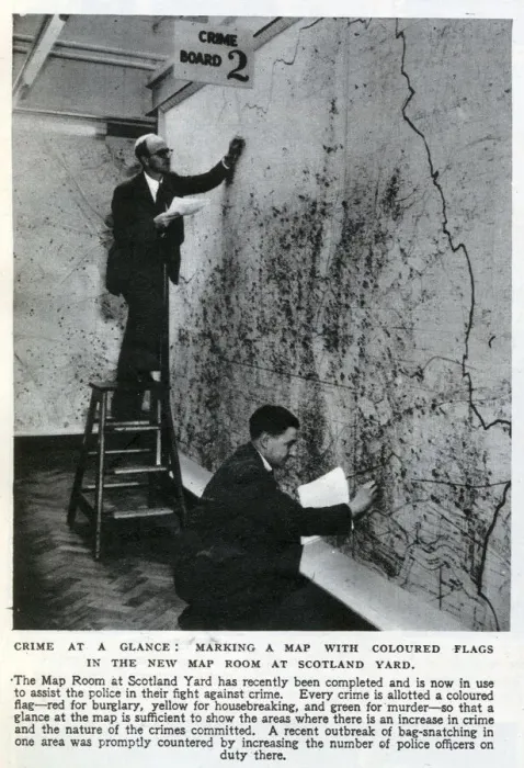 Framed Print : New Map Room at Scotland Yard