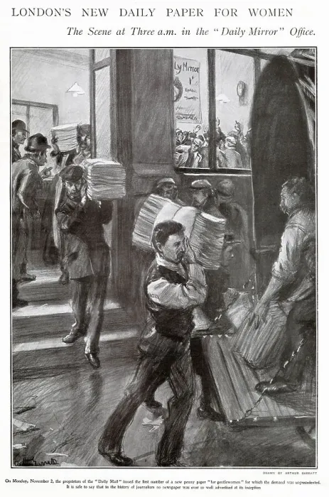 Framed Print : New Paper the Daily Mirror 1903 Framed Print : New Paper the Daily Mirror 1903