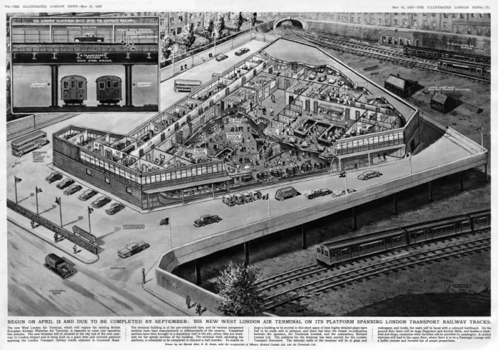 Framed Print : The new West London Air Terminal