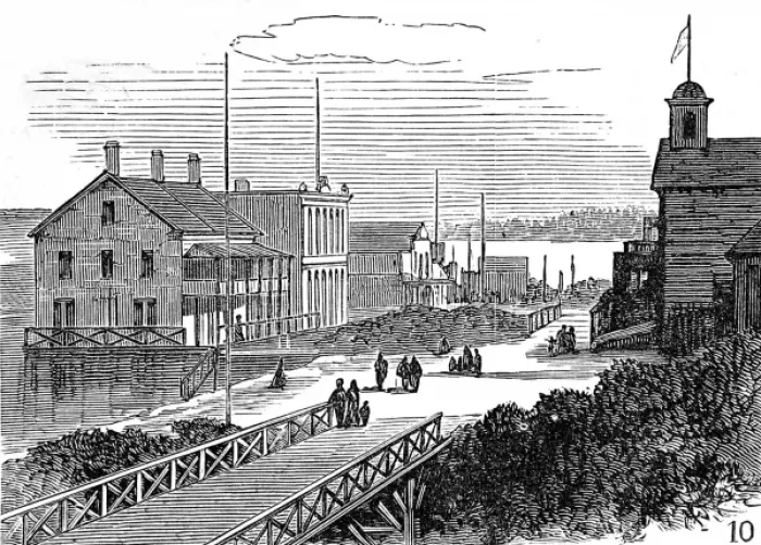 Framed Print : New Westminster, British Columbia, 1882
