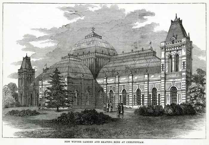 Framed Print : New Winter Garden & Skating Rink at Cheltenham