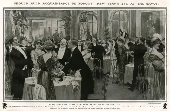 Framed Print : New Years Eve at the Savoy Hotel Framed Print : New Years Eve at the Savoy Hotel