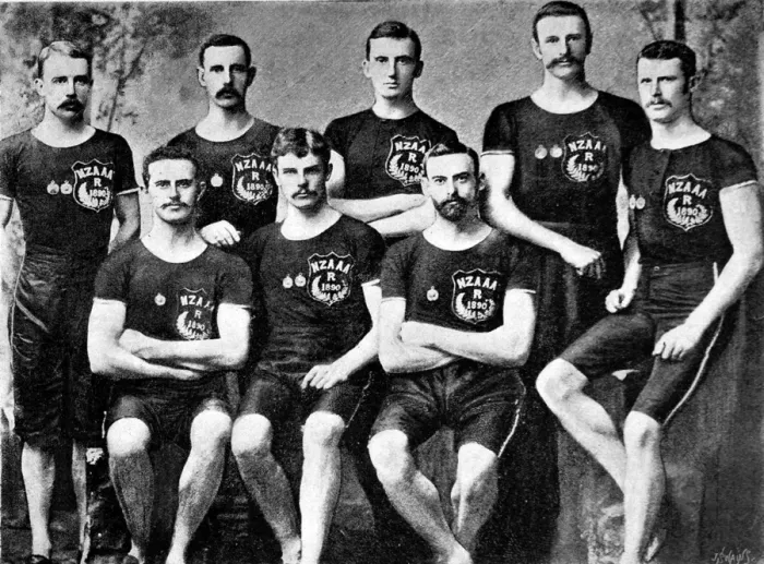 Framed Print : The New Zealand Amateur Athletic Team, 1890 Framed Print : The New Zealand Amateur Athletic Team, 1890
