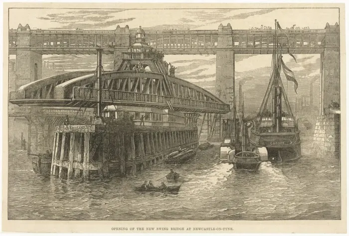 Framed Print : Newcastle / Swing Bridge Framed Print : Newcastle / Swing Bridge
