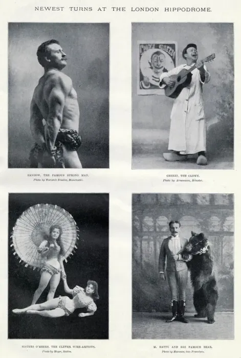 Framed Print : Newest turns at the London Hippodrome 1900 Framed Print : Newest turns at the London Hippodrome 1900