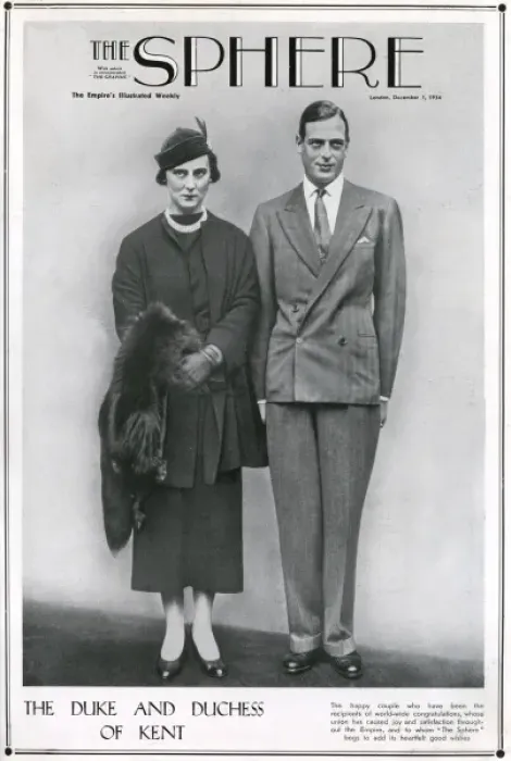 Framed Print : Newly married Duke and Duchess of Kent Framed Print : Newly married Duke and Duchess of Kent