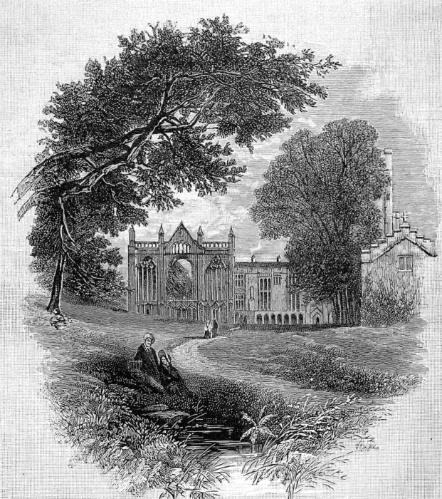 Framed Print : Newstead Abbey, c. 1820 Framed Print : Newstead Abbey, c. 1820