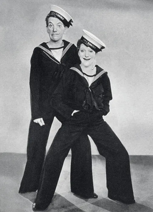 Framed Print : Noel Coward and Gertrude Lawrence in the play Has Anybody Seen our Ship?, part of the programme To-night at 8. 30, at the Phoenix Theatre, 1936. Date: 1936 Framed Print : Noel Coward and Gertrude Lawrence in the play Has Anybody Seen our Ship?, part of the programme To-night at 8. 30, at the Phoenix Theatre, 1936. Date: 1936