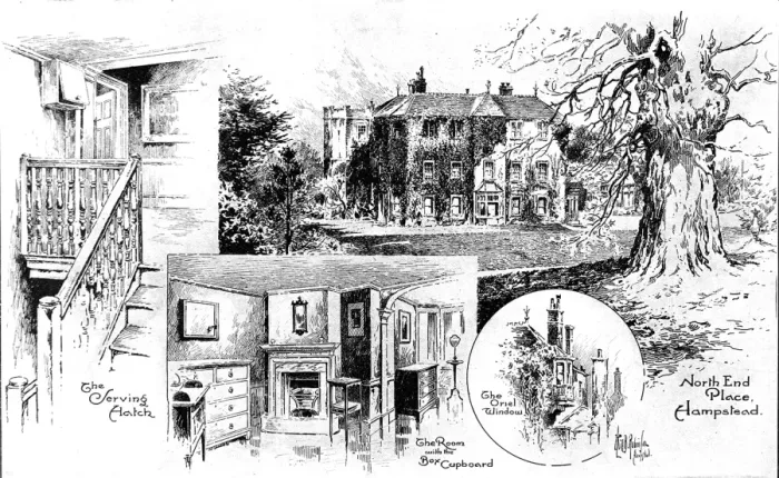 Framed Print : North-End Place, Hampstead Heath, 1908