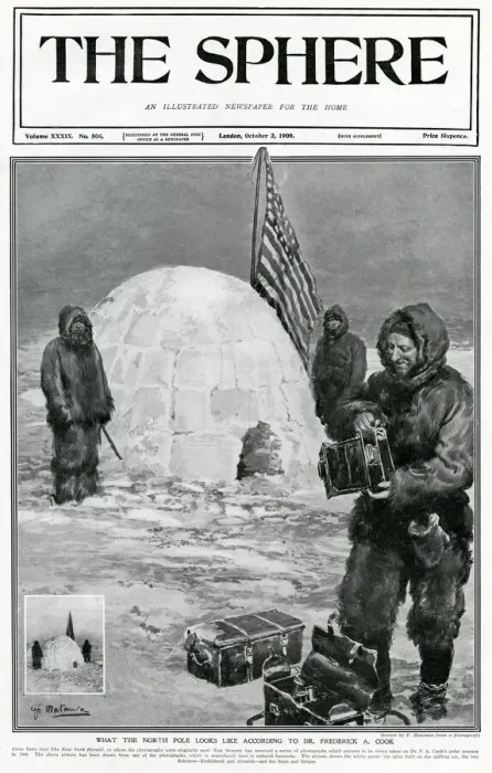 Framed Print : North Pole, looks like according to Frederick Cook 1908 Framed Print : North Pole, looks like according to Frederick Cook 1908