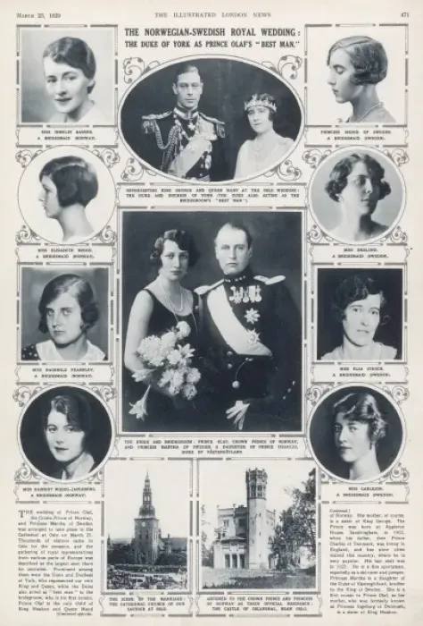 Framed Print : The Norwegian-Swedish Royal Wedding