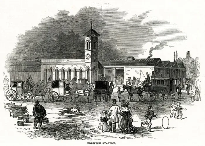 Framed Print : Norwich Thorpe railway station, Norwich, Norfolk