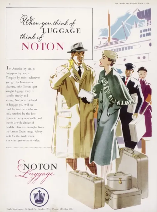 Framed Print : Noton luggage advertisement Framed Print : Noton luggage advertisement