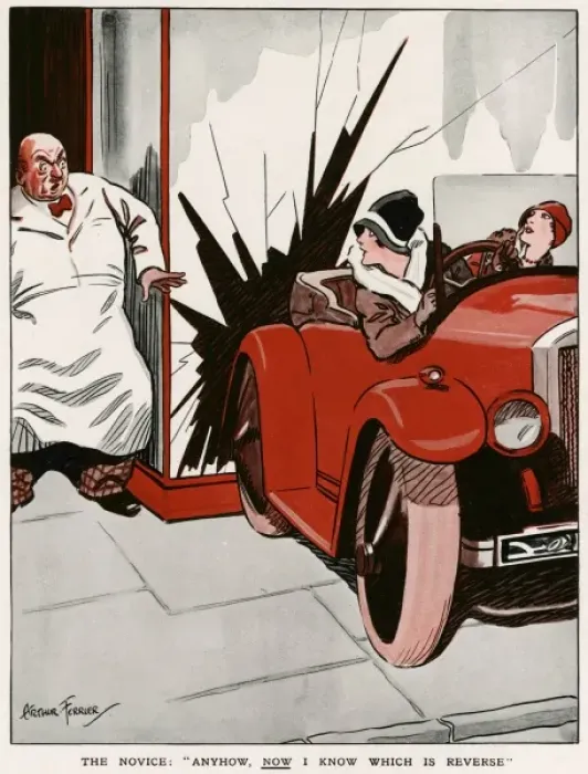 Framed Print : The Novice: Anyhow, now I know which is reverse 1927 Framed Print : The Novice: Anyhow, now I know which is reverse 1927