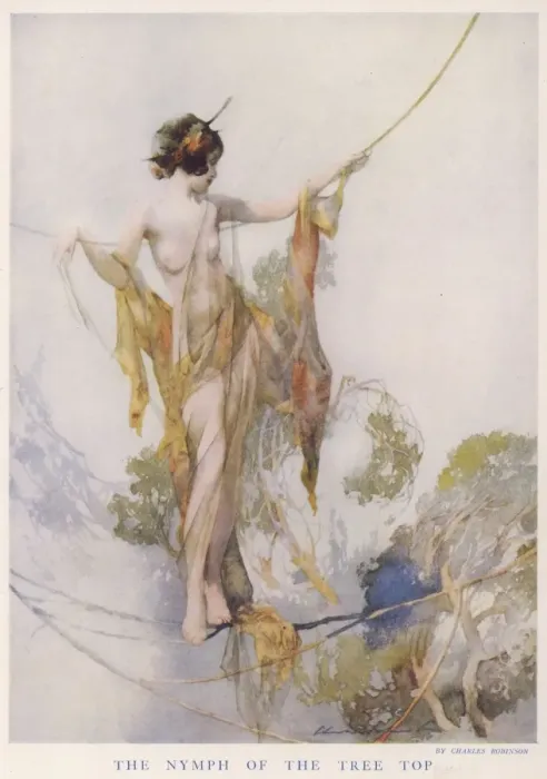 Framed Print : The Nymph of the Tree Top Framed Print : The Nymph of the Tree Top
