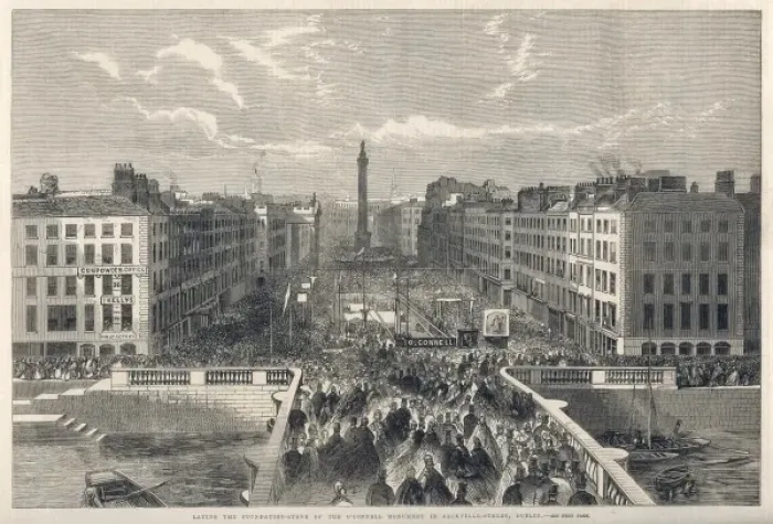 Framed Print : O connell St Foundations Framed Print : O connell St Foundations
