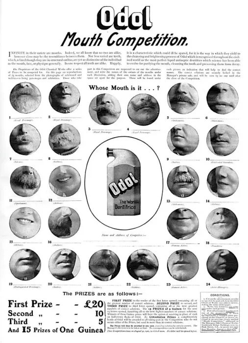Framed Print : Odol Mouth Competition Framed Print : Odol Mouth Competition