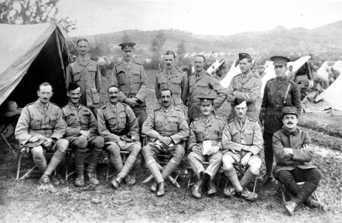 Framed Print : Officers of the 1st Battalion 39th Garhwal Rifles