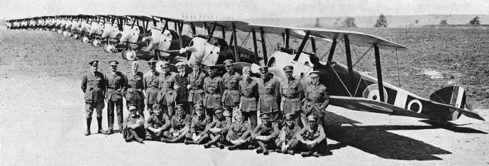 Framed Print : Officers of the Royal Air Force Squadron (Canadian)
