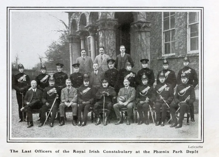 Framed Print : The last Officers of the Royal Ulster Constabulary (RUC) at the Phoenix Park Depot Framed Print : The last Officers of the Royal Ulster Constabulary (RUC) at the Phoenix Park Depot