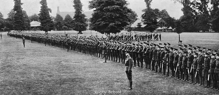 Framed Print : Officers Training Corps, Rugby School, WW1 Framed Print : Officers Training Corps, Rugby School, WW1