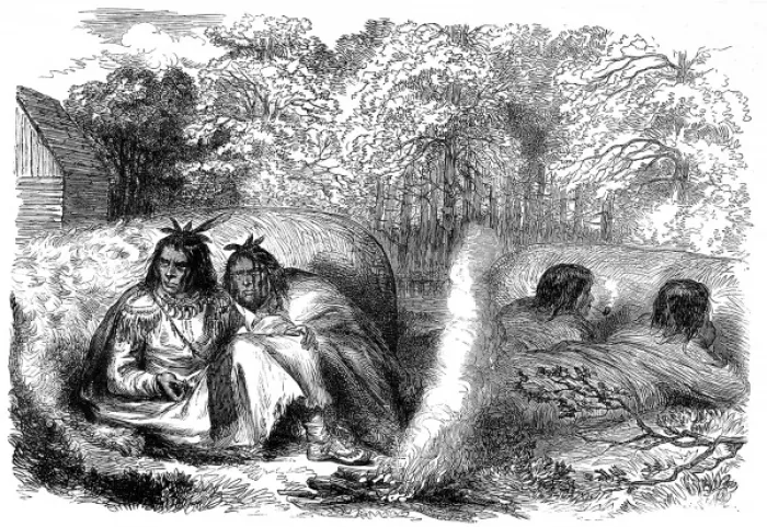 Framed Print : Ojibway Indians, c. 1870 Framed Print : Ojibway Indians, c. 1870