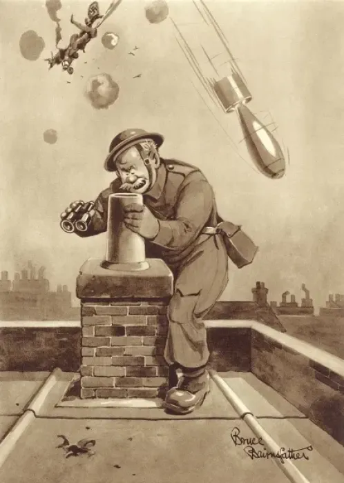 Framed Print : Old Bill and Co by Bruce Bairnsfather Framed Print : Old Bill and Co by Bruce Bairnsfather