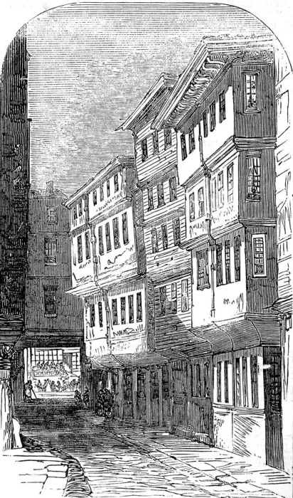 Framed Print : Old Chambers in Middle Temple Lane, London, 1857 Framed Print : Old Chambers in Middle Temple Lane, London, 1857
