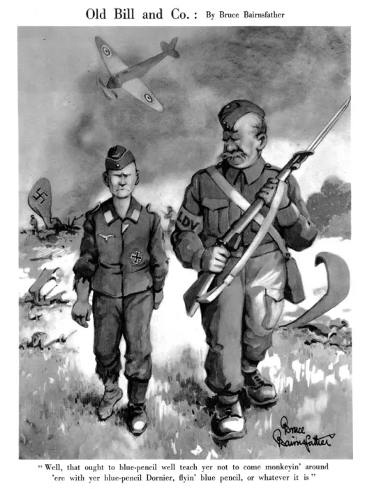 Framed Print : Old Bill and Co. September 1940 Framed Print : Old Bill and Co. September 1940