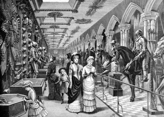 Framed Print : The Old Horse Armoury, Tower of London, 1885