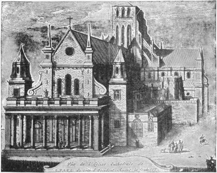 Framed Print : Old St. Pauls Cathedral, London, 17th century Framed Print : Old St. Pauls Cathedral, London, 17th century