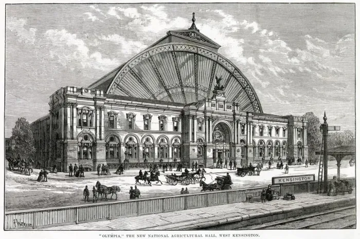 Framed Print : Olympia, the new national agricultural hall, West Kensington