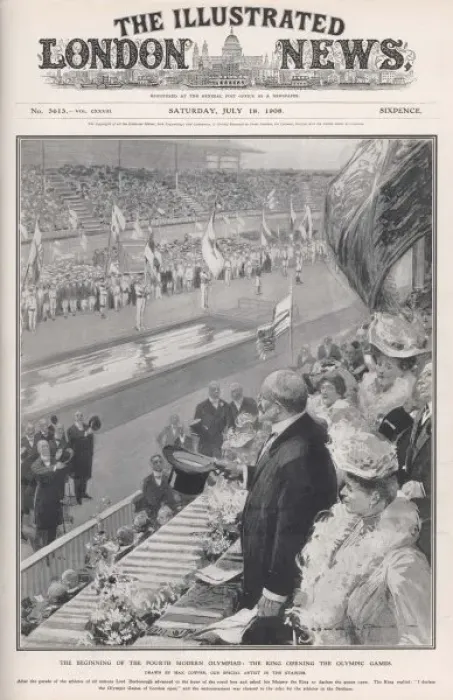 Framed Print : Olympics  /  1908  /  Opening