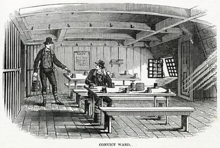 Framed Print : Onboard the prison ship The Warrior Framed Print : Onboard the prison ship The Warrior