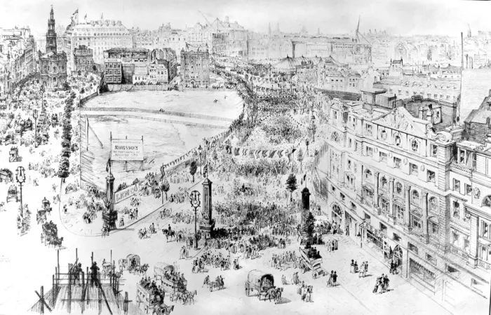 Framed Print : The Opening of Kingsway, London, 1905 Framed Print : The Opening of Kingsway, London, 1905